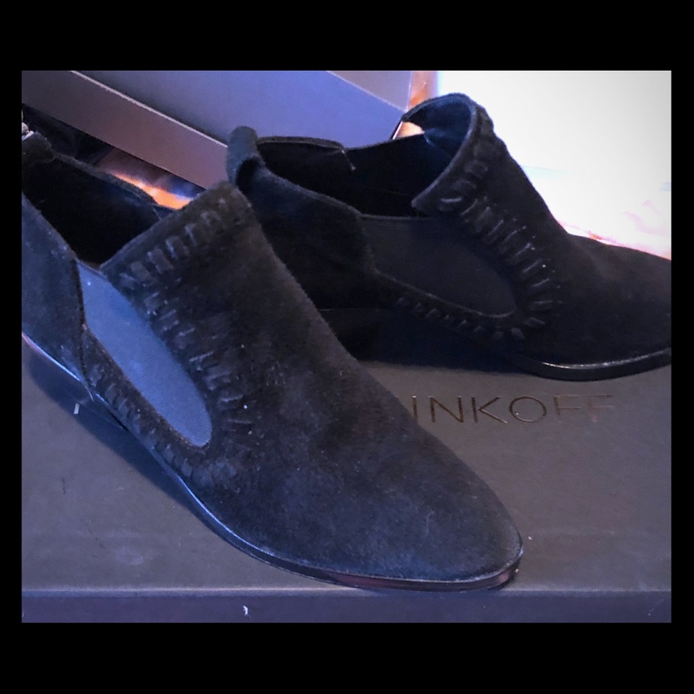 Rebecca Minkoff Allie oiled suede booties 6